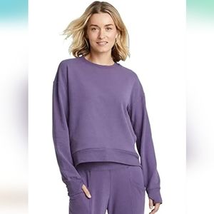 2/$35 Womens Purple Crewneck Sweatshirt
